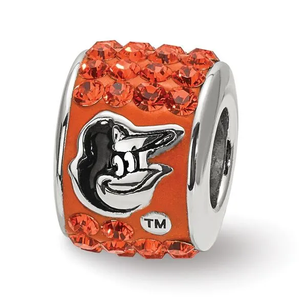 MLB BALTIMORE ORIOLES PREMIER CRYSTAL BEAD BY LOGOART(R)