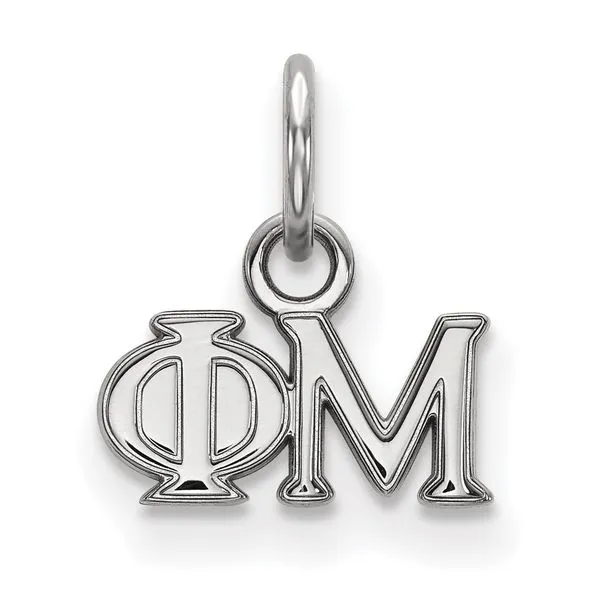 Sorority Life Rhod-pltd Phi Mu Pendant