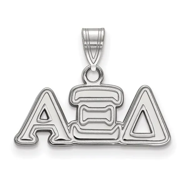 Sorority Life Rhod-pltd Alpha Xi Delta Sm Pendant