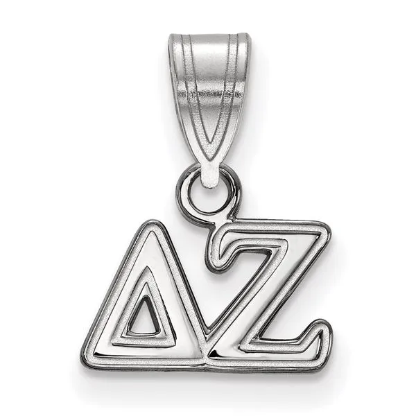 Sorority Life Rhod-pltd Delta Zeta Sm Pendant