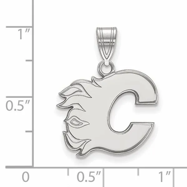 NHL Calgary Flames Letter C Pendant