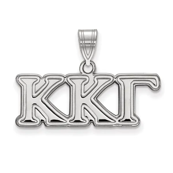 Sorority Life Rhod-pltd Kappa Kappa Gamma Med Pendant