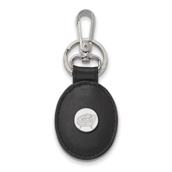 NHL Columbus Blue Jackets Leather Key Chain