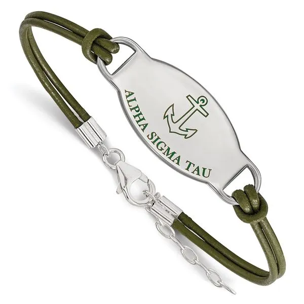 Sorority Life Rhod-pltd Alpha Sigma Tau Bracelet