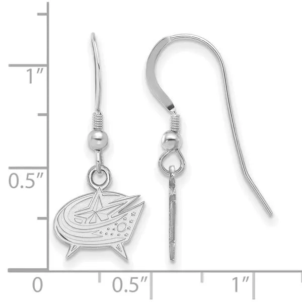 NHL Columbus Blue Jackets Dangle Earrings
