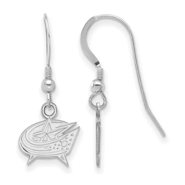 NHL Columbus Blue Jackets Dangle Earrings
