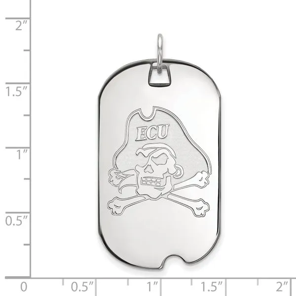 Collegiate East Carolina University Dog Tag Pendant