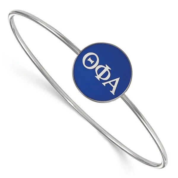Sorority Life Rh-plated Theta Phi Alpha Enameled Slip-on ...