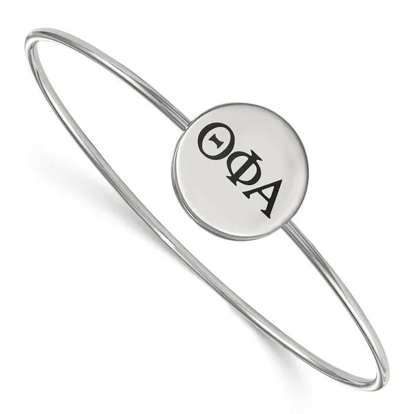 Sorority Life Rh-plated Theta Phi Alpha Enameled Slip-on ...