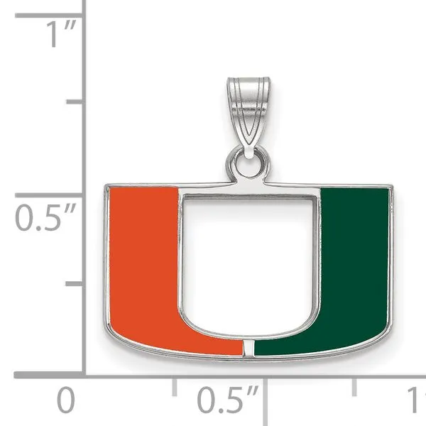 Collegiate University of Miami Pendant
