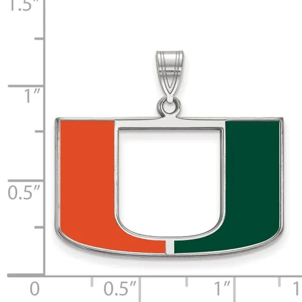 Collegiate University of Miami Pendant