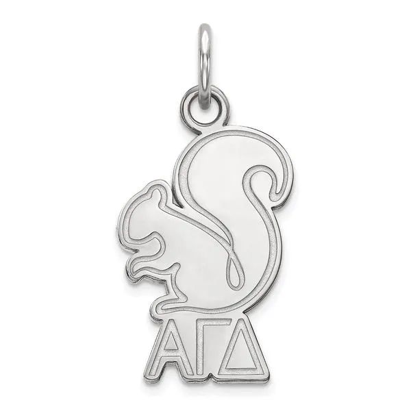 Sorority Life Rh-plated Alpha Gamma Delta Pendant