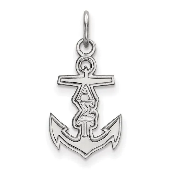 Sorority Life Rhod-pltd Alpha Sigma Tau Pendant