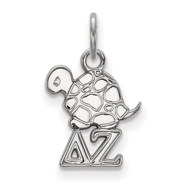 Sorority Life Rhod-pltd Delta Zeta Pendant