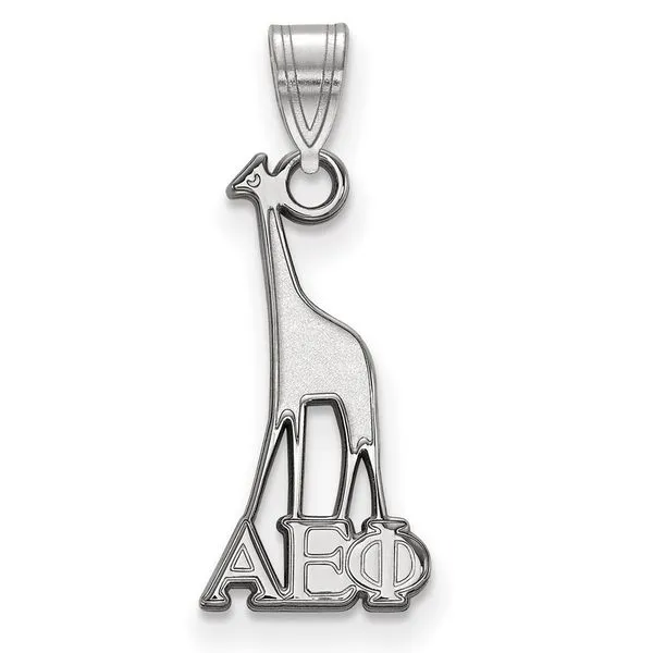 Sorority Life Rhod-pltd Alpha Epsilon Phi Sm Pendant