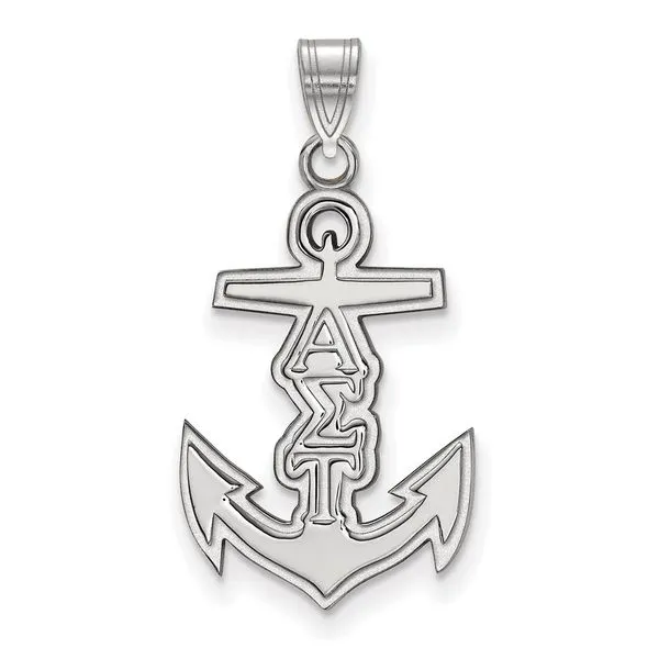 Sorority Life Rhod-pltd Alpha Sigma Tau Sm Pendant