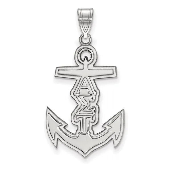 Sorority Life Rhod-pltd Alpha Sigma Tau Pendant