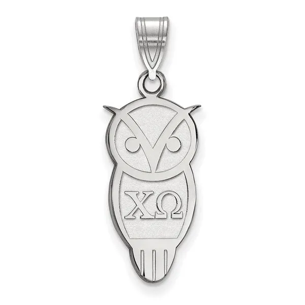 Sorority Life Rhod-pltd Chi Omega Pendant