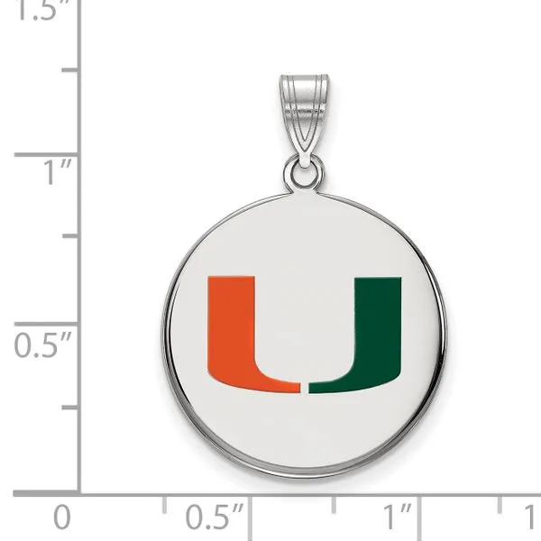 Collegiate University of Miami Pendant
