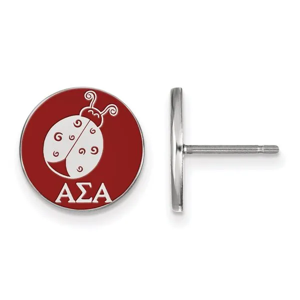 Sorority Life Alpha Sigma Alpha Earrings