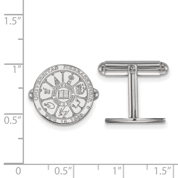 Collegiate University of Nebraska Crest Cuff Links