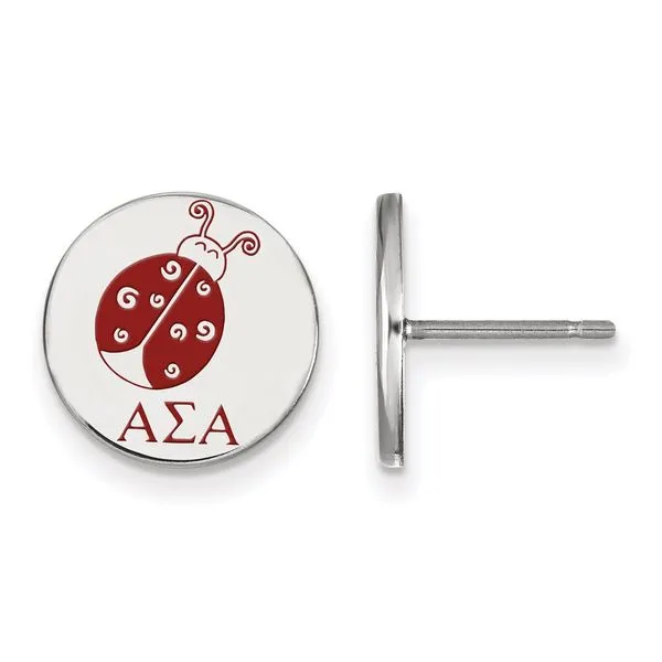 Sorority Life Alpha Sigma Alpha Earrings