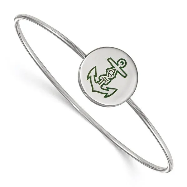 Sorority Life Rh-plated Alpha Sigma Tau Bangle
