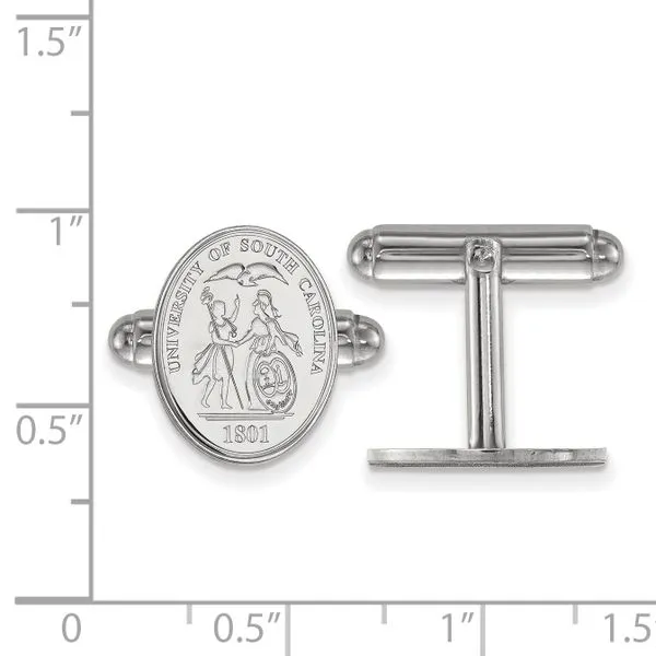 Collegiate University of South Carolina Crest Cuff Links
