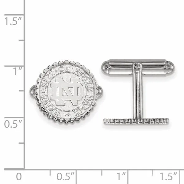 Collegiate University of Notre Dame Crest Cuff Links