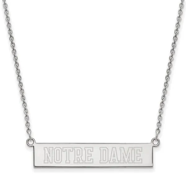 Collegiate University of Notre Dame Bar Necklace