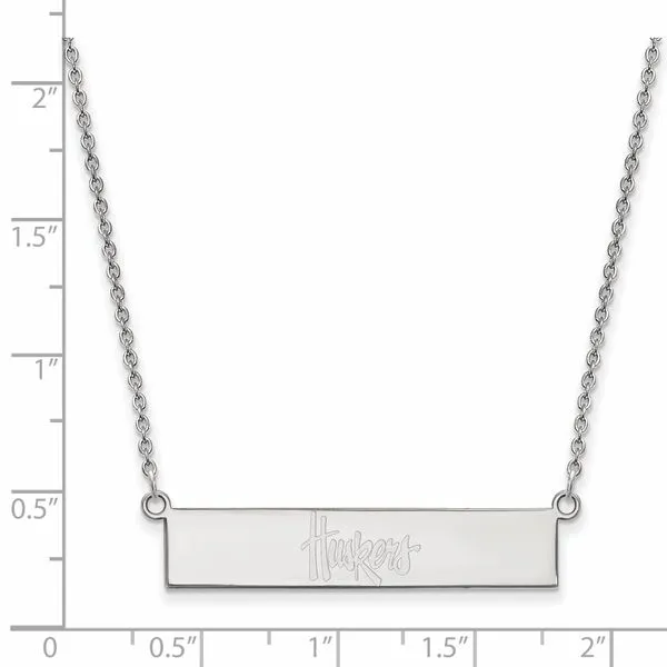 Collegiate University of Nebraska Bar Necklace