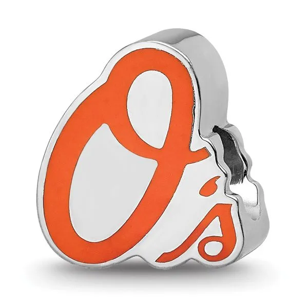 MLB Baltimore Orioles Enameled Bead