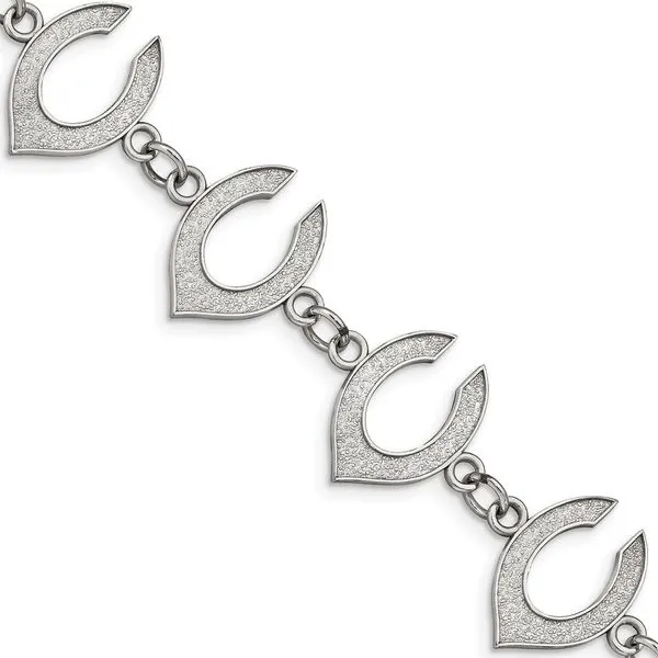Stainless Steel MLB LogoArt Cincinnati Reds Letter C Link...