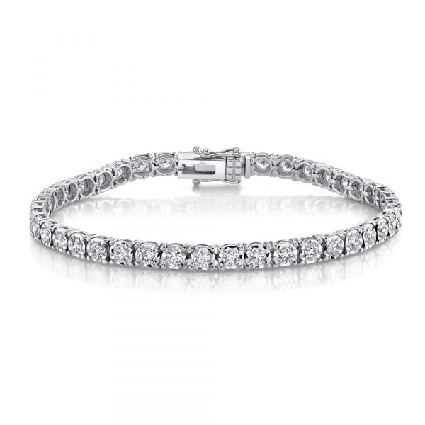 Shy Creation Diamond White Gold Bracelet BRCF9071 | DeScenza Diamonds ...