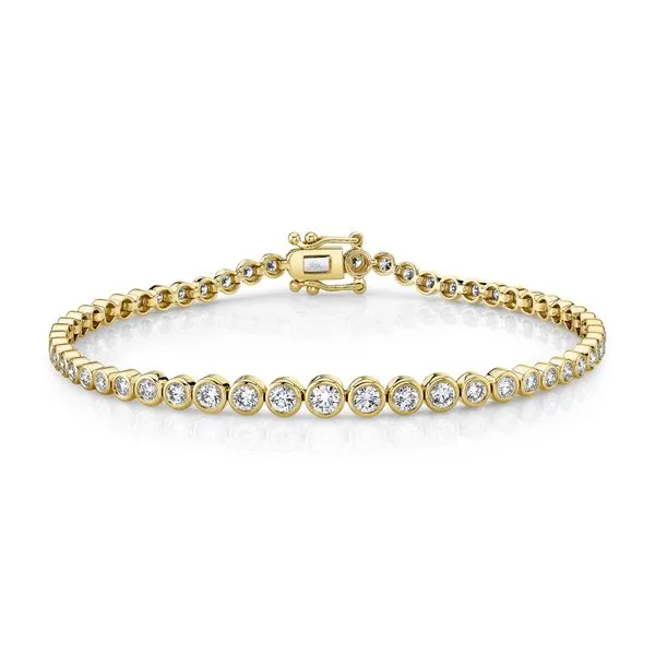 Shy Creation Diamond Yellow Gold Bracelet BRCF9073 | DeScenza Diamonds ...