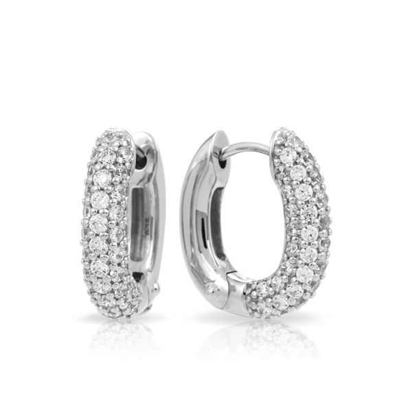 Belle E'Toile Sterling Silver Earrings DeScenza Diamonds Boston, MA