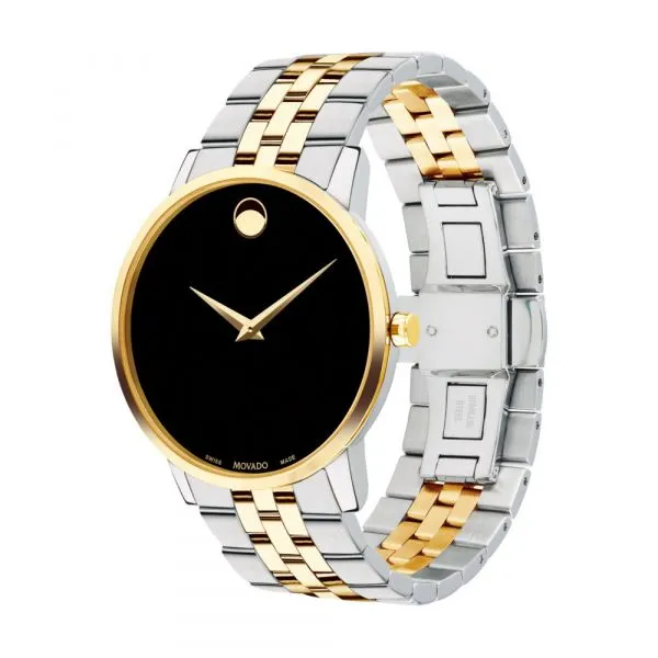 Movado Sterling Silver Yellow Gold Men's Watch - Main Image