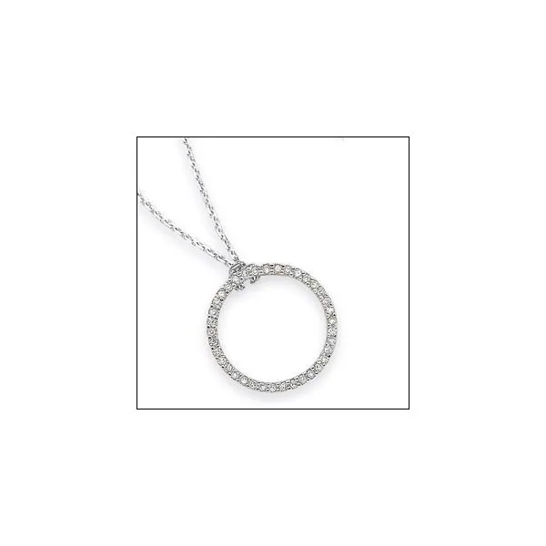 DeScenza Signature Collection Diamond White Gold Pendant DeScenza