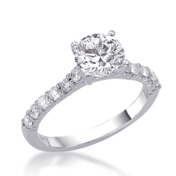 Diamond Engagement Ring RSM19140 WG - DeScenza Diamonds | DeScenza ...