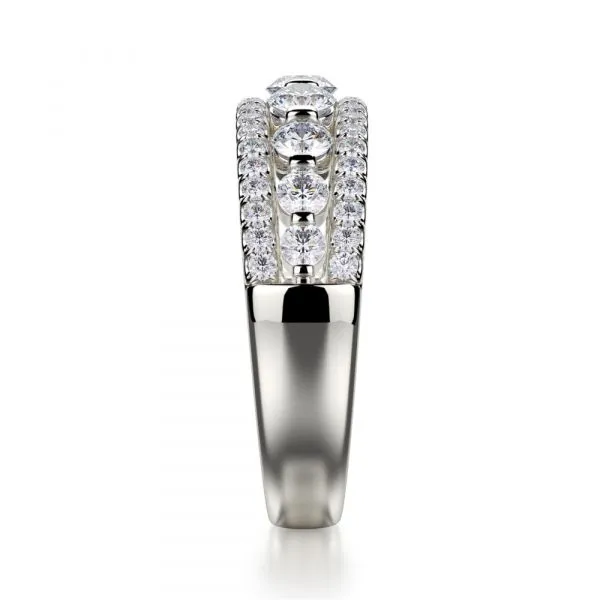 Michael M Ladies Platinum Wedding Band R306BP Atlanta D
