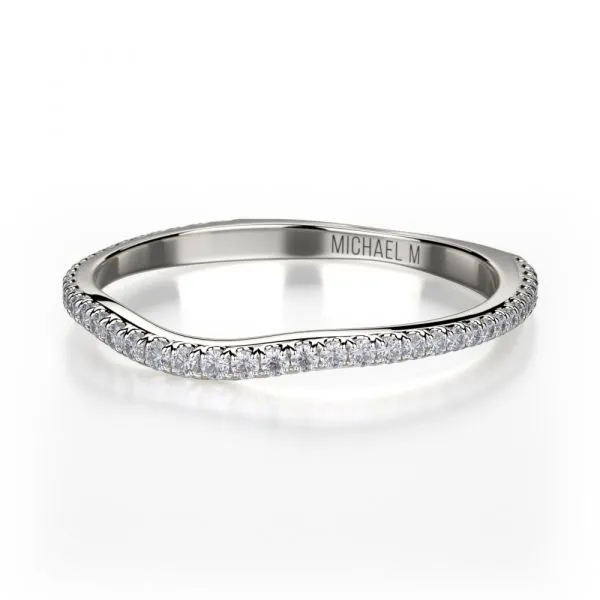 Michael M Ladies Platinum Wedding Band R440SBP Atlanta D