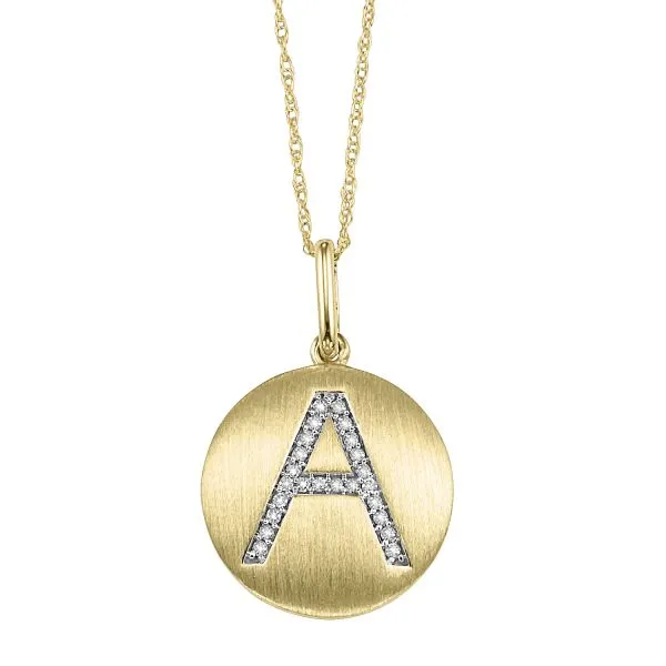 10ky Diamond Initial Pendant A Fp1150aey Atlanta D Geller Son Jewelers Ga - Round Diamond Initial Pendant 10ky Diamond Initial Pendant A Fp1150aey Atlanta D Geller Son Jewelers Ga - Round Diamond Initial Pendant