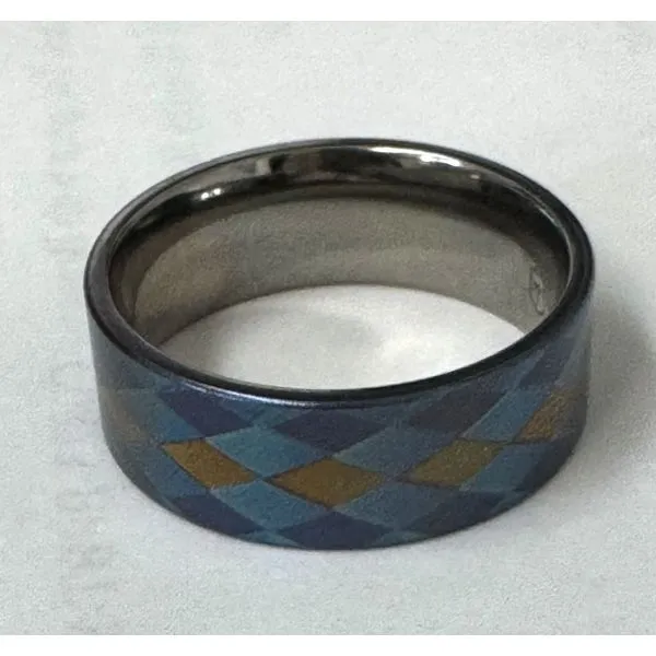 Alternative Metal Wedding Band Image 2 Ace Of Diamonds Mount Pleasant, MI