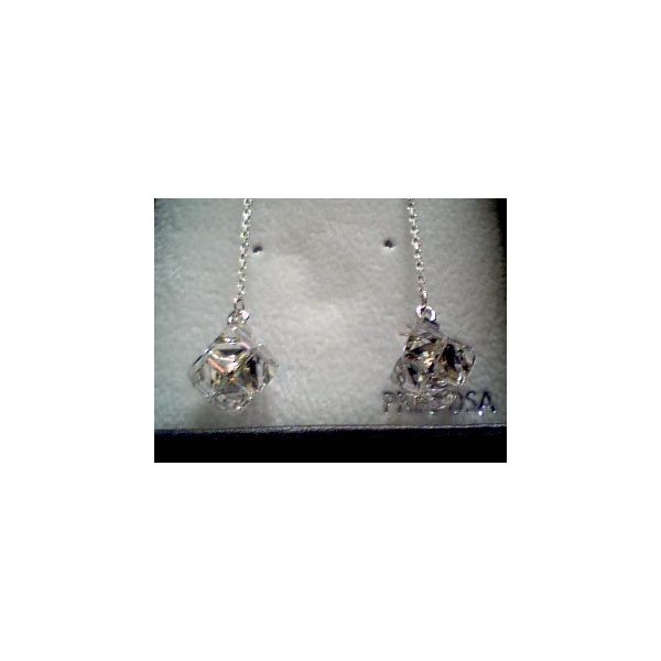 Sterling Silver Earrings Ace Of Diamonds Mount Pleasant, MI