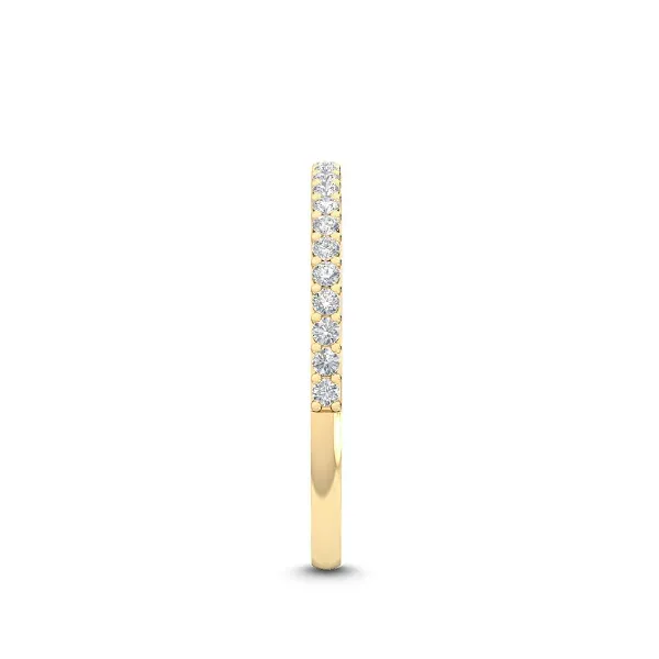14K Yellow Gold Wedding Band With 21 = 0.19 CTTW Round F/G VS2 Lab-Grown Diamonds Image 4 Adler's Diamonds Saint Louis, MO