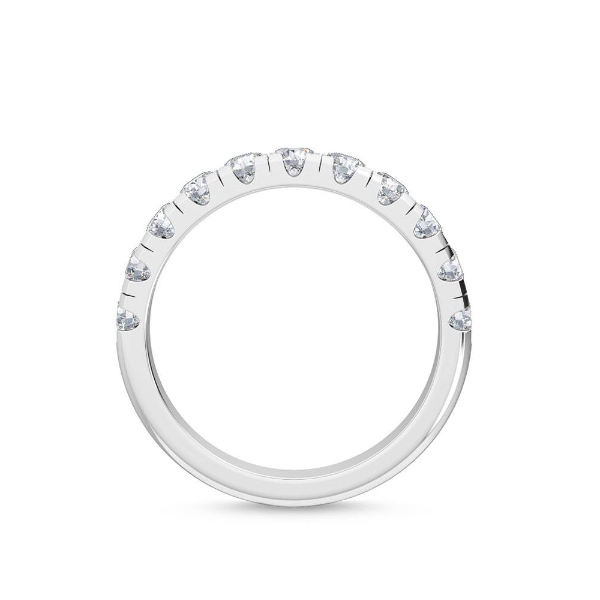 Lab-Created Diamond Wedding Band 14k White Gold with 11 = 1.01 CTTW Image 3 Adler's Diamonds Saint Louis, MO