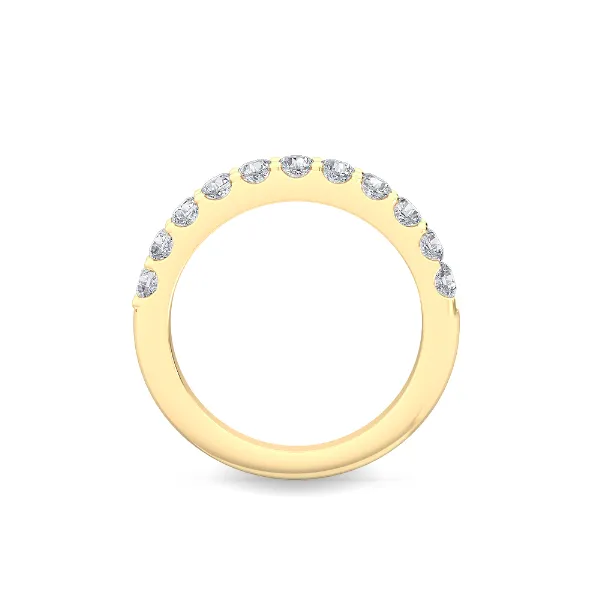 Lab Created Diamond Wedding Band - 14k Yellow Gold and .74 CTTW Image 3 Adler's Diamonds Saint Louis, MO