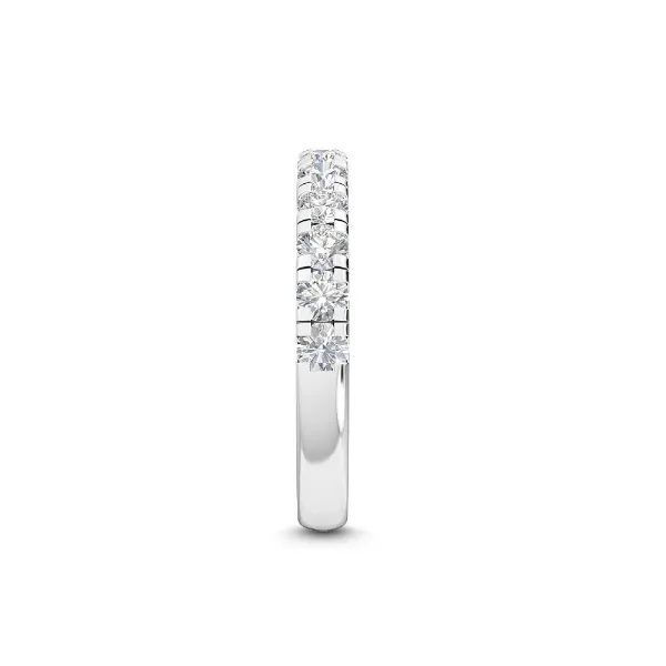 Lab-Created Diamond Wedding Band 14k White Gold with 11 = 1.01 CTTW Image 4 Adler's Diamonds Saint Louis, MO