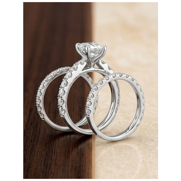 Wedding Set Image 2 Adler's Diamonds Saint Louis, MO