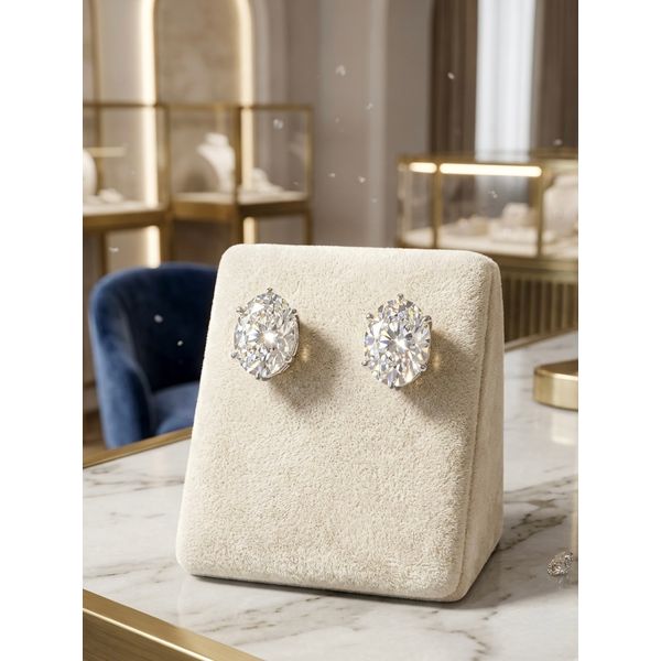 Diamond Earrings Studs Image 2 Adler's Diamonds Saint Louis, MO